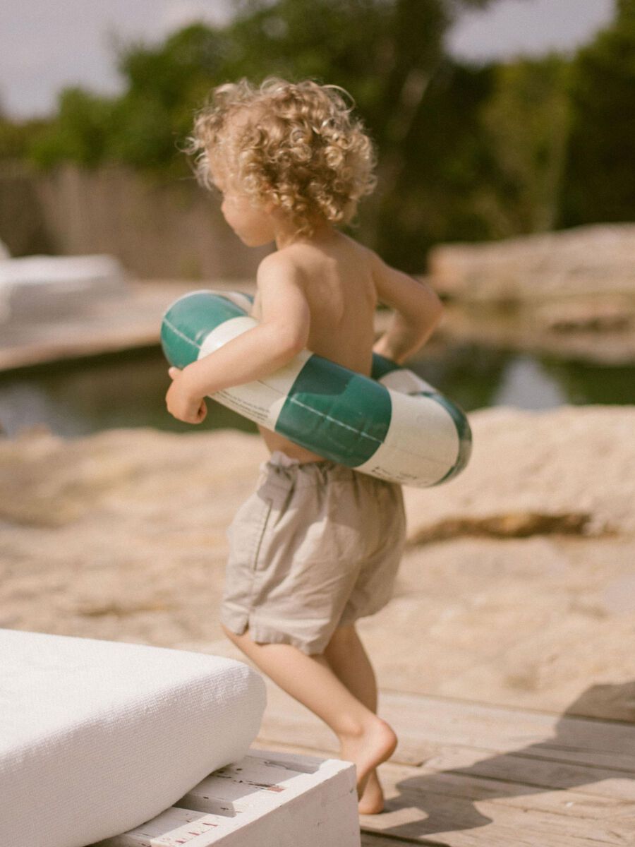 Product carousel image - LOOSE FIT SWIM SHORTS, Pure Cashmere | 1
