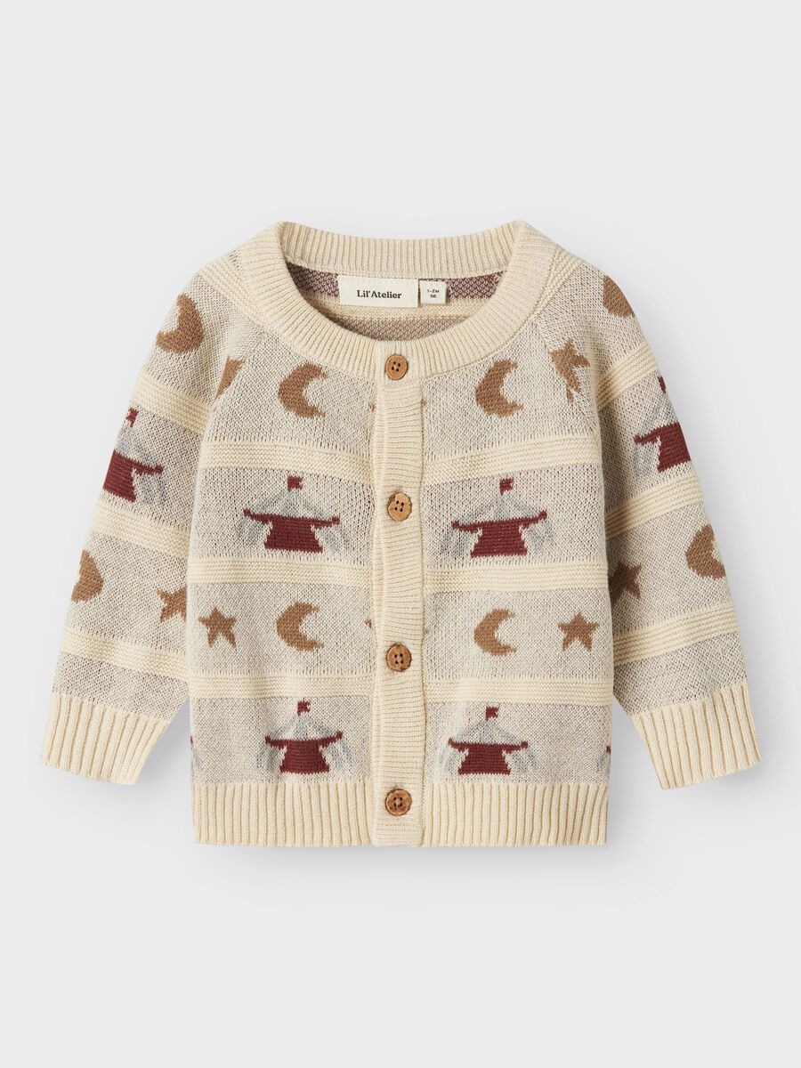 Carousel image - CORTE REGULAR CHAQUETA DE PUNTO, Turtledove | 1