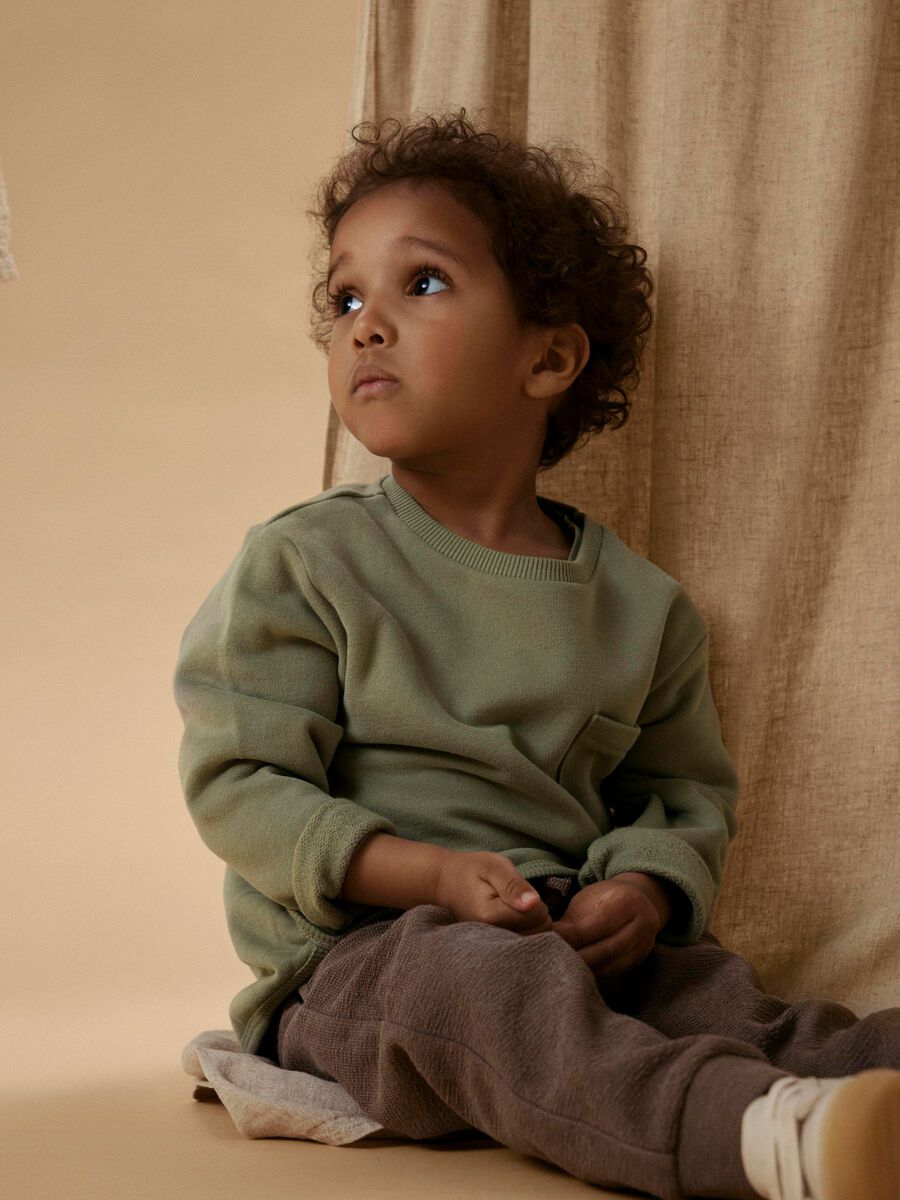 Product carousel image - LOOSE FIT SWEATSHIRT, Seagrass | 1