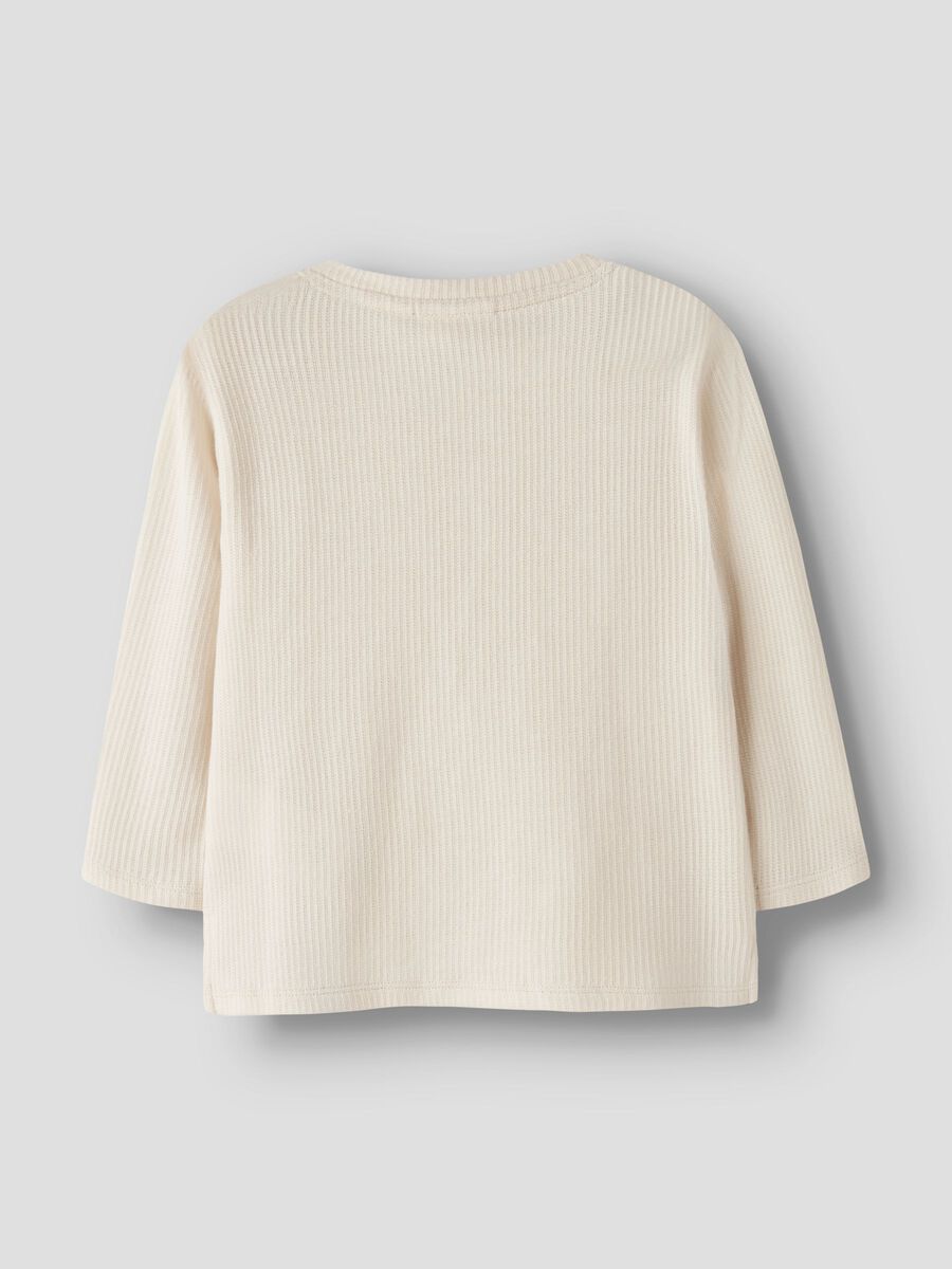 Product carousel image 2 &Oslash;KOLOGISK BOMULD TOP MED LANGE &AElig;RMER, Turtledove
