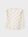Product image thumbnail - SLIM FIT TOP MET LANGE MOUWEN, Pastel Parchment | 1