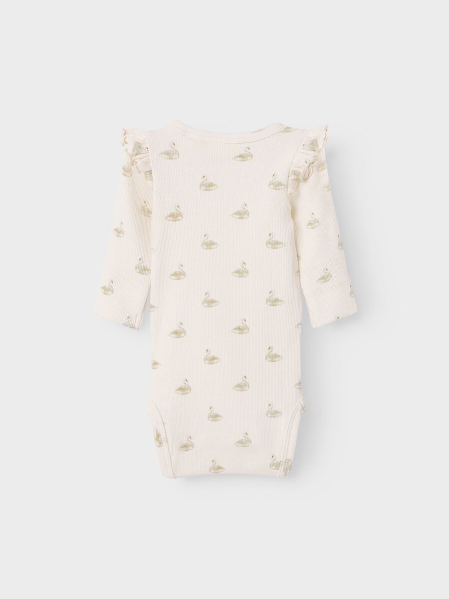 Product carousel image - LONG SLEEVED ROMPER, Pastel Parchment | 2
