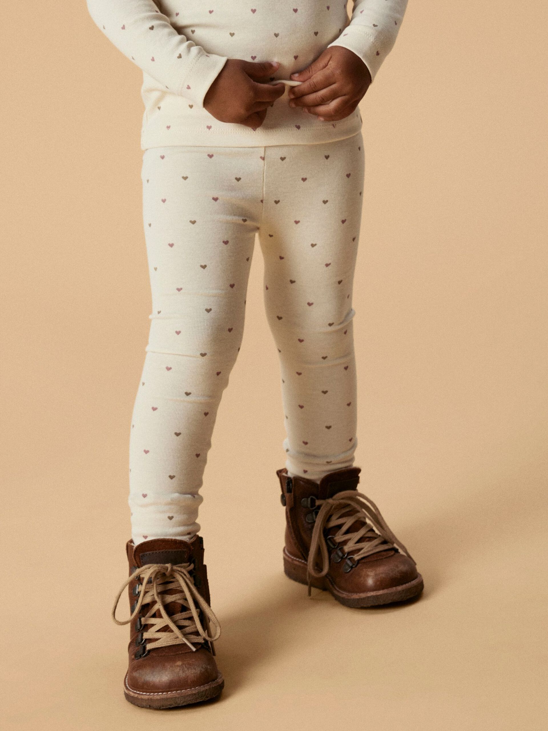 Carousel image - HERZPRINT LEGGINGS, Turtledove | 3