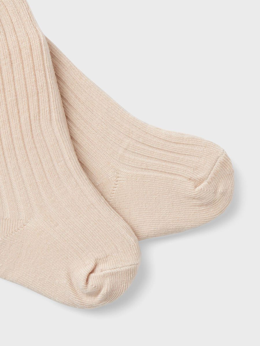 Product carousel image - RIB KNIT PANTYHOSE, Gray Morn | 3