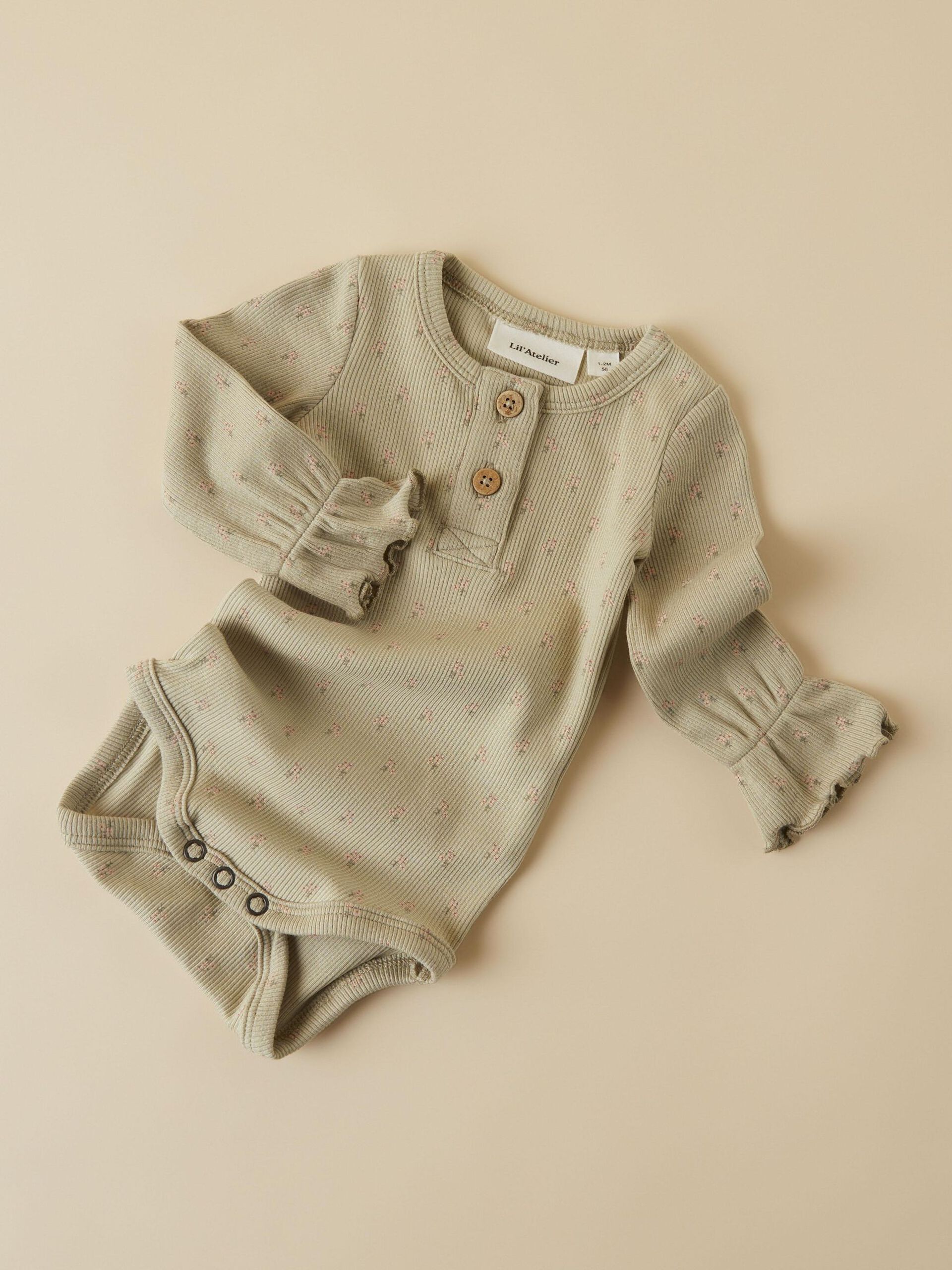 Carousel image - LÅNGÄRMAD BODY, Moss Gray | 2