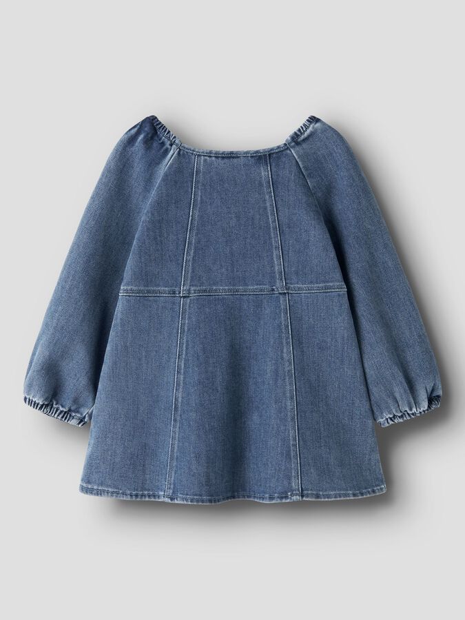 LOOSE FIT DENIM DRESS - Toddler 92-128 | Girl | Blue