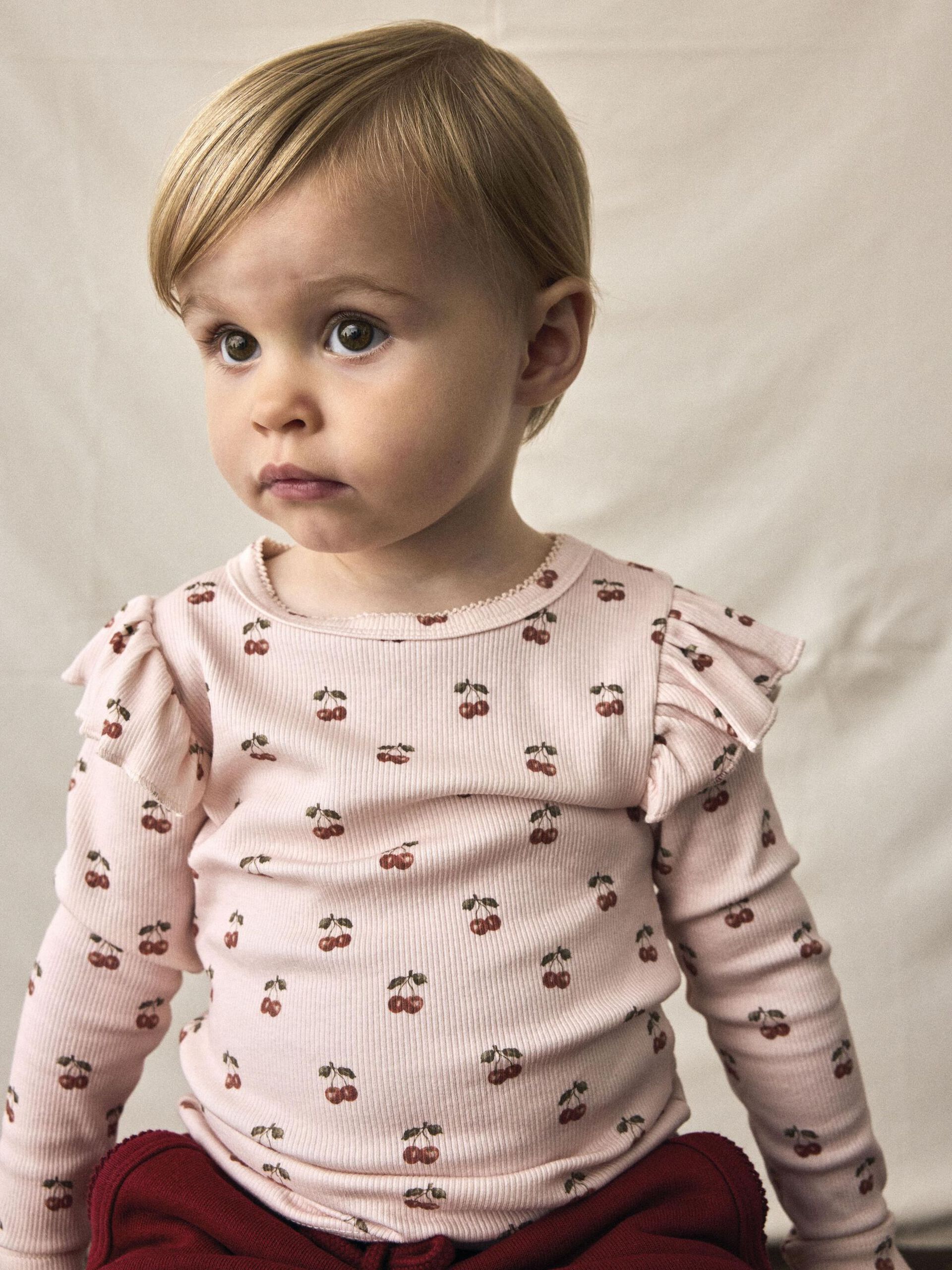 Carousel image - PRINT TOP MET LANGE MOUWEN, Silver Peony | 2