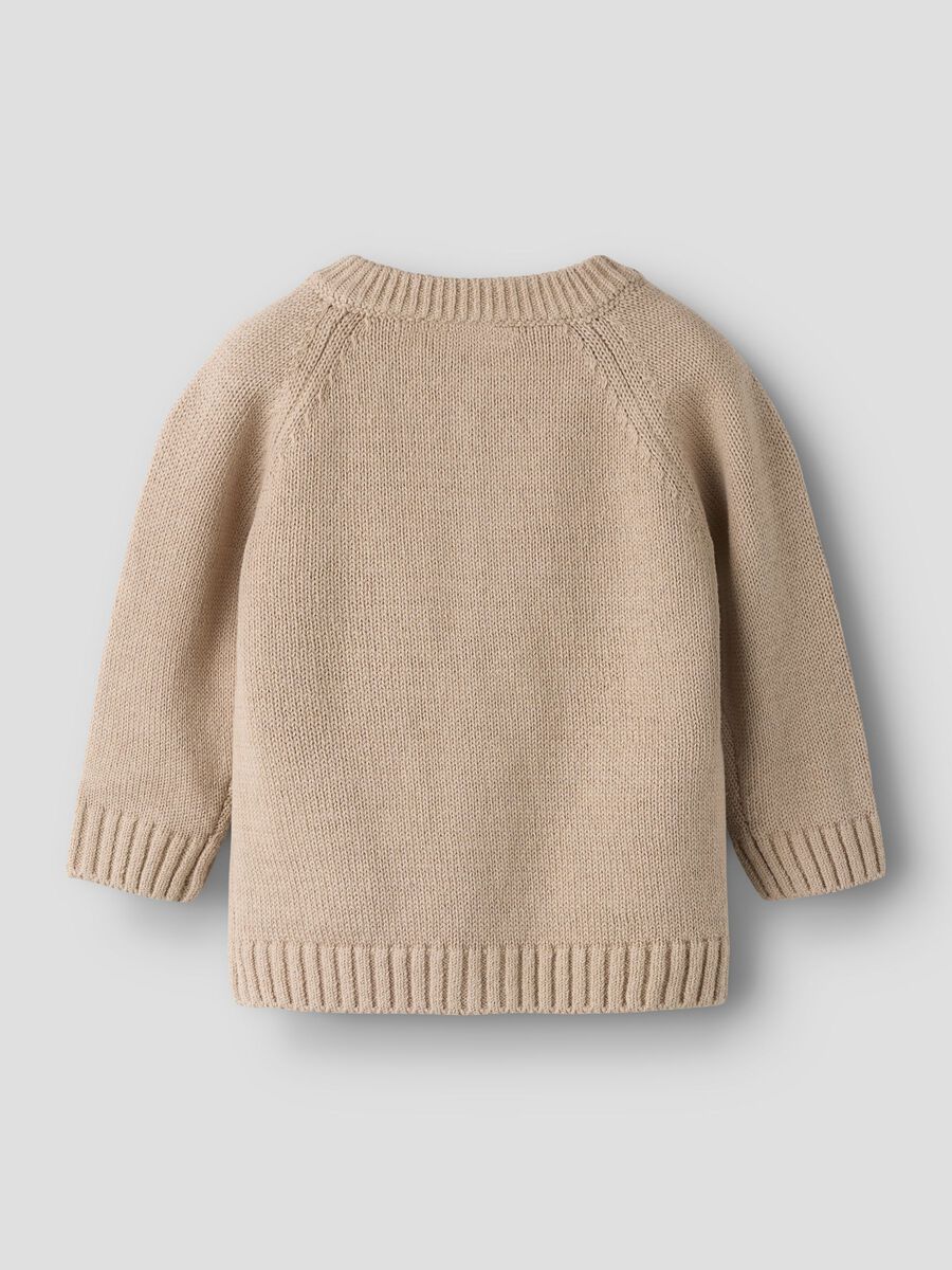 Product carousel image - KNITTED CARDIGAN, Oxford Tan | 2