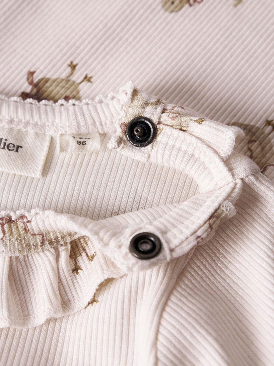 Product carousel image - LONG SLEEVED ROMPER, Almost Mauve | 3