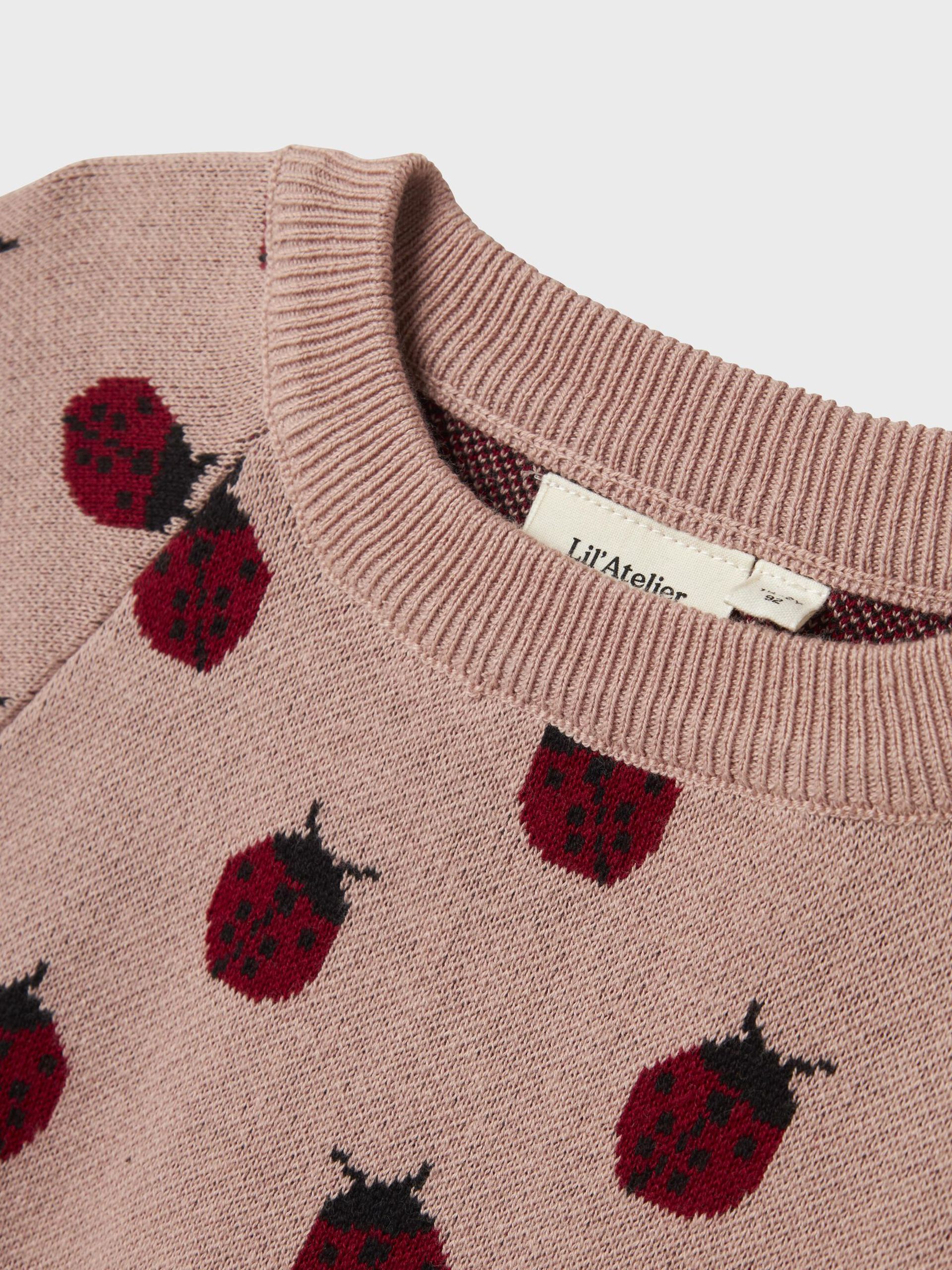 Carousel image - LONG SLEEVED KNITTED TOP, Misty Rose | 4