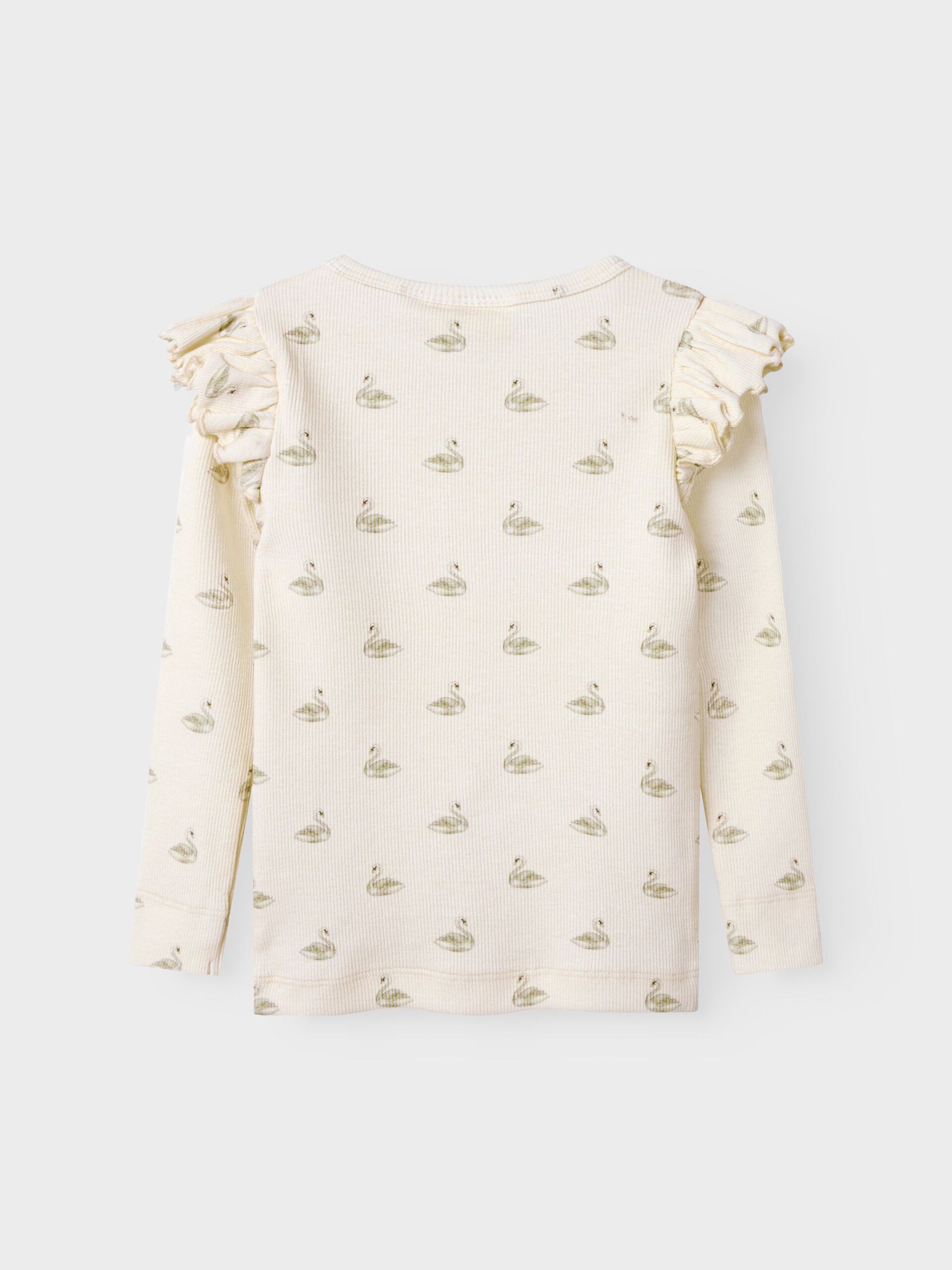 Carousel image - SLIM FIT TOP MET LANGE MOUWEN, Pastel Parchment | 4
