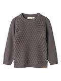 name it À MANCHES LONGUES PULL EN MAILLE, Pewter, highres - 13238714_Pewter_001.jpg