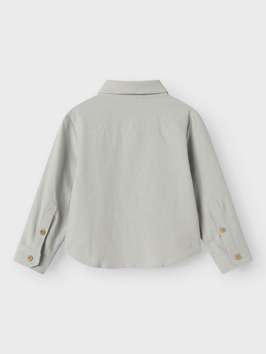 name it ORGANIC COTTON SHIRT, Mirage Gray, highres - 13240510_MirageGray_002.jpg