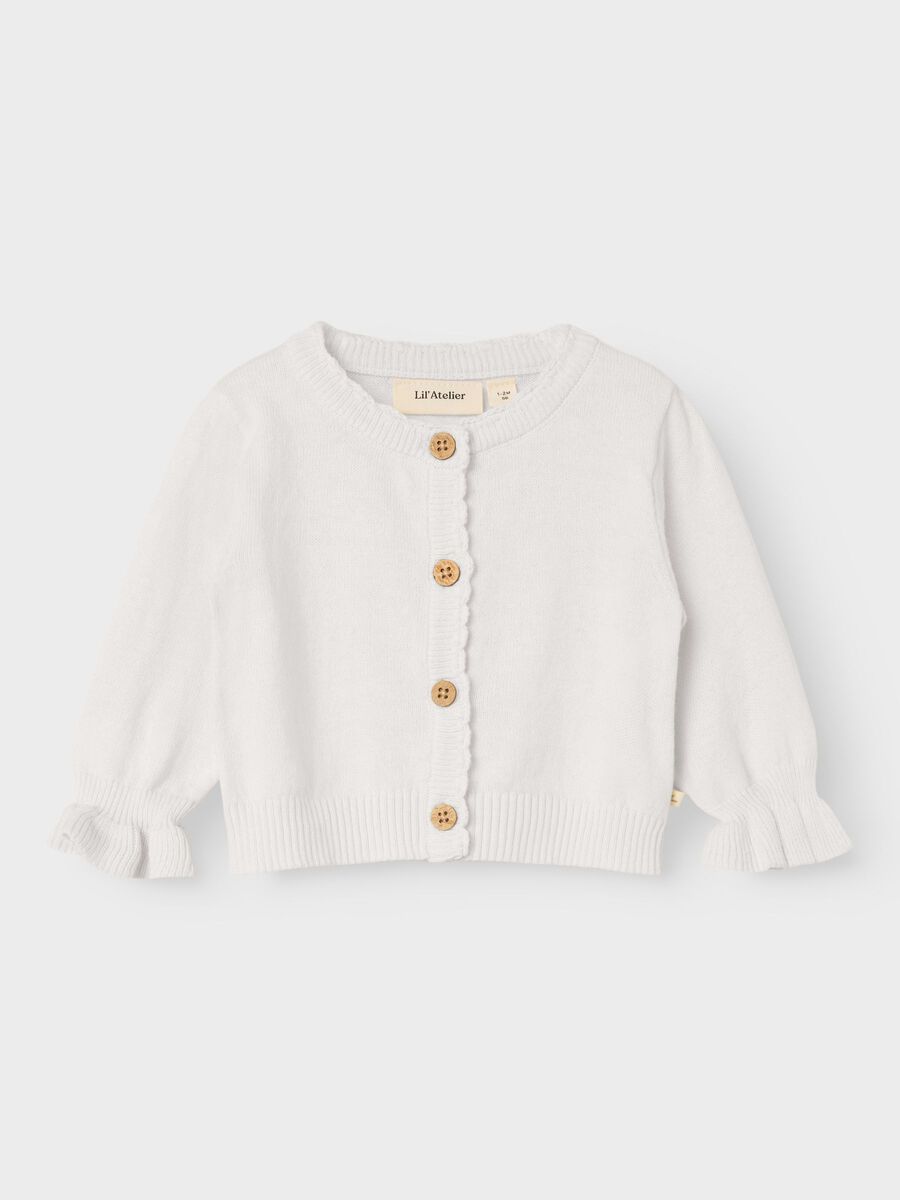 Product carousel image - SHORT KNITTED CARDIGAN, Coconut Milk | 1