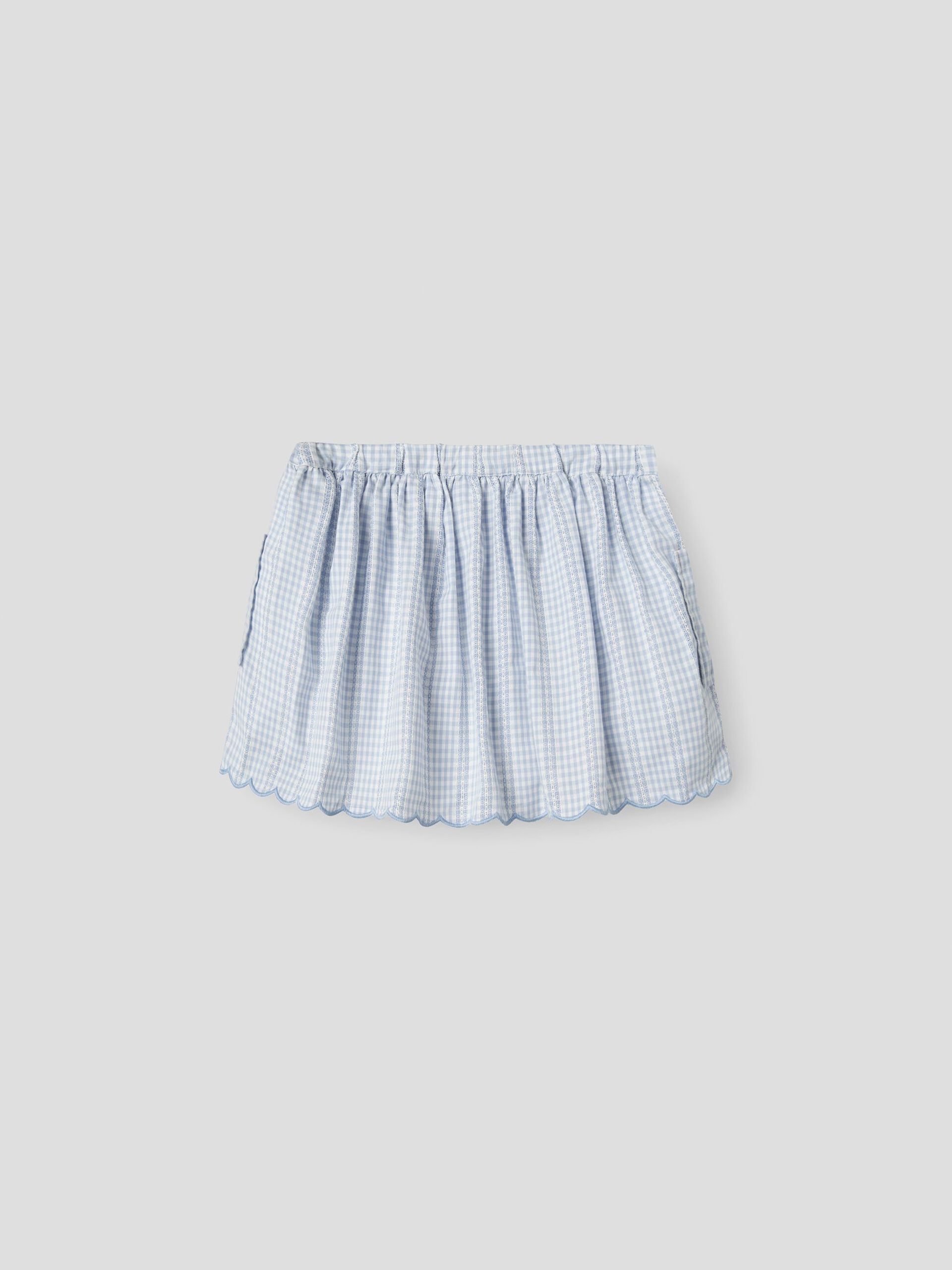 Carousel image - CHECKED SKIRT, Zen Blue | 3