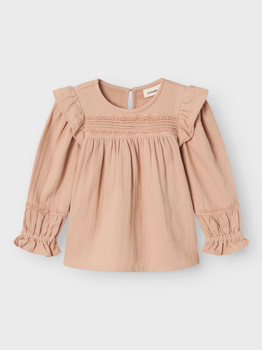 name it ORGANIC COTTON SHIRT, Rugby Tan, highres - 13236812_RugbyTan_003.jpg