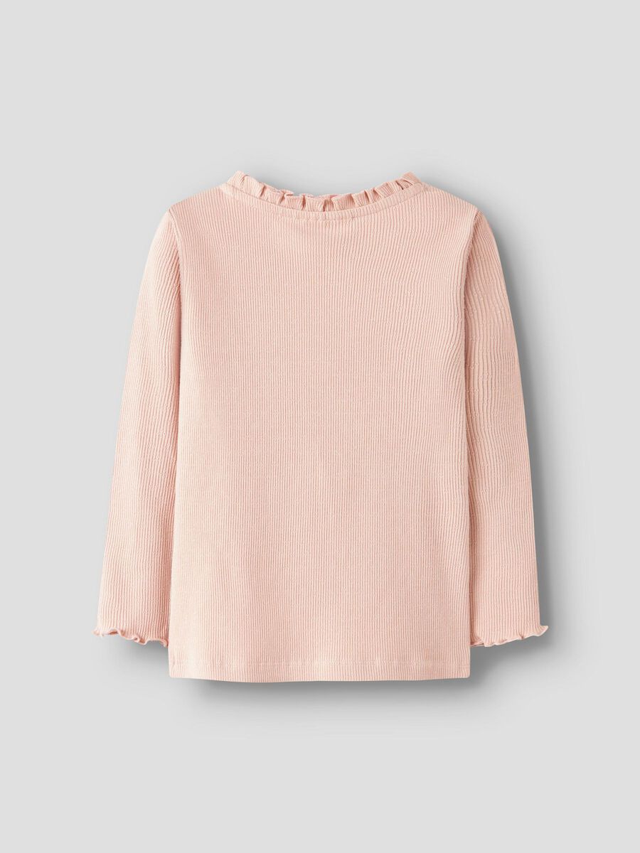 Product carousel image - CORTE SLIM TOP DE MANGA LARGA, Cameo Rose | 2