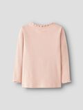 Product image thumbnail - SLIM FIT TOP MED LANGE ÆRMER, Cameo Rose | 2