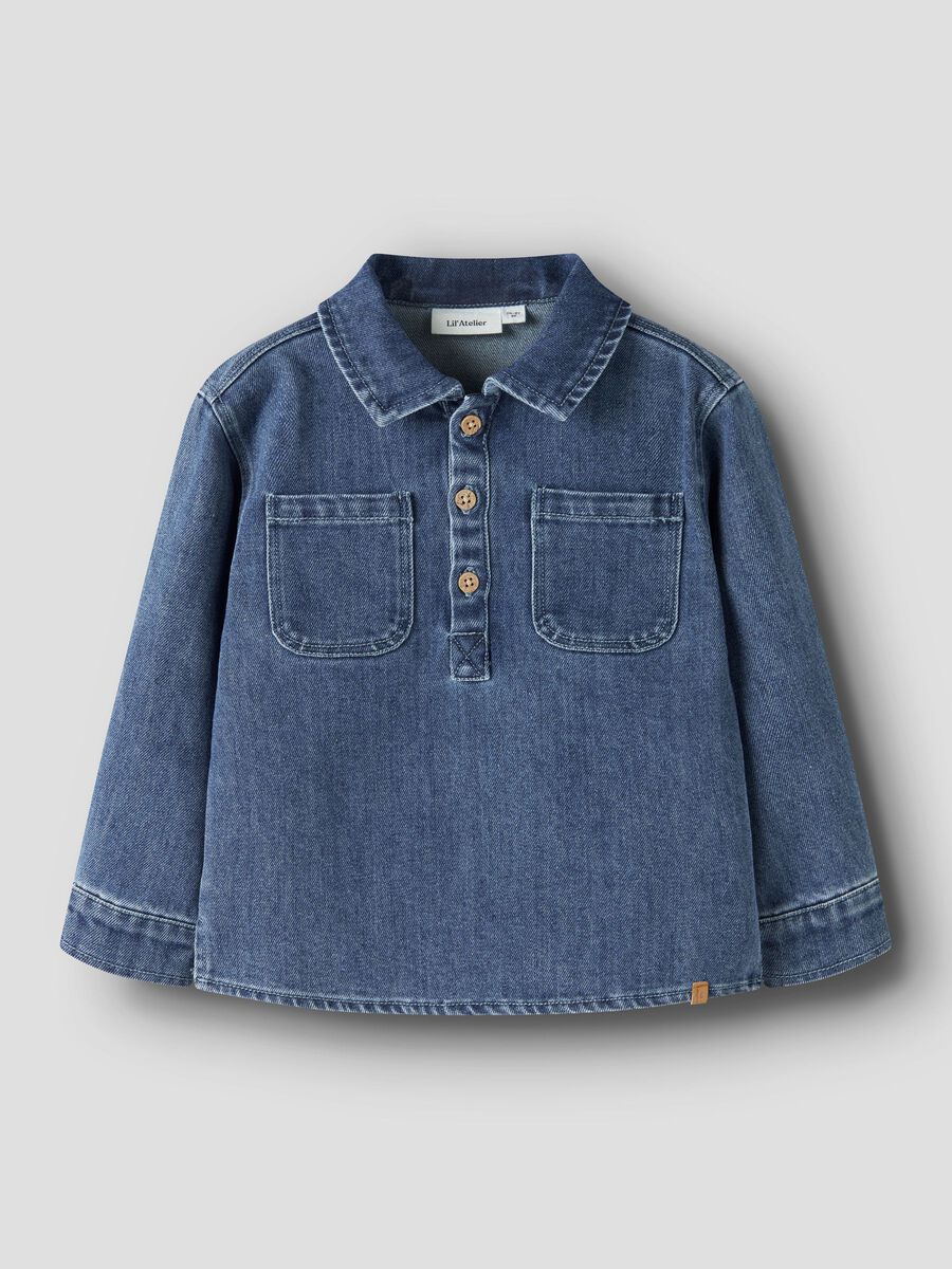 Product carousel image 2 LOOSE FIT OVERSHIRT, Dark Blue Denim