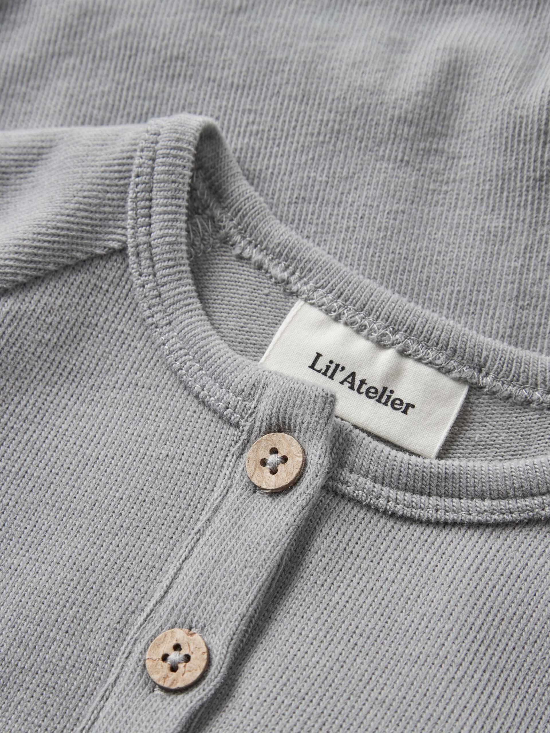 Carousel image - BAWEŁNA ORGANICZNA KRÓTKI KOMBINEZON, Ultimate Grey | 3
