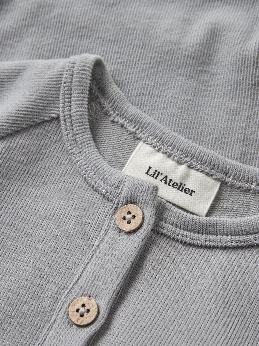 Product carousel image - ORGANIC COTTON ROMPER, Ultimate Grey | 3
