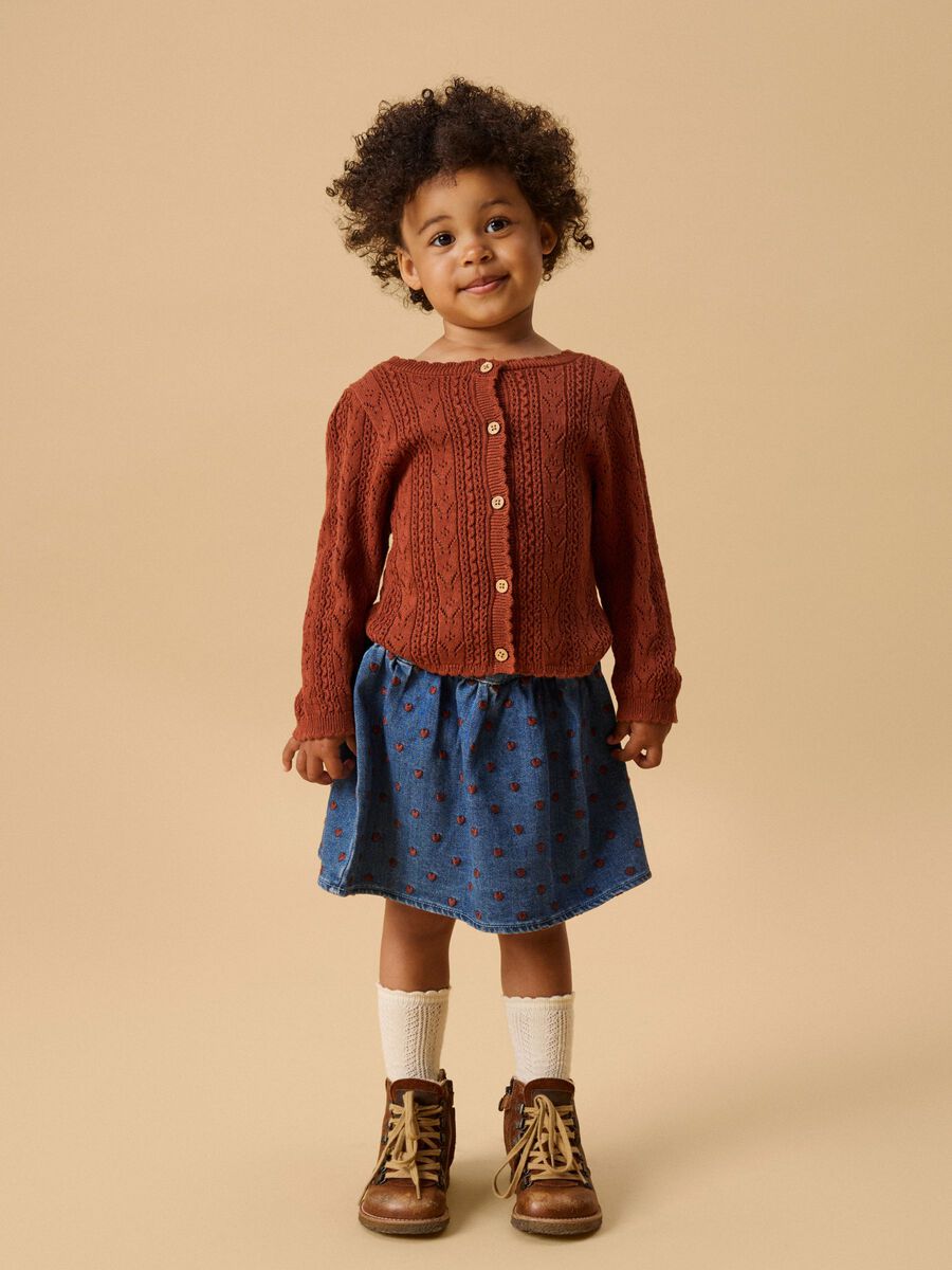 Product carousel image - KNITTED CARDIGAN, Maple Syrup | 1