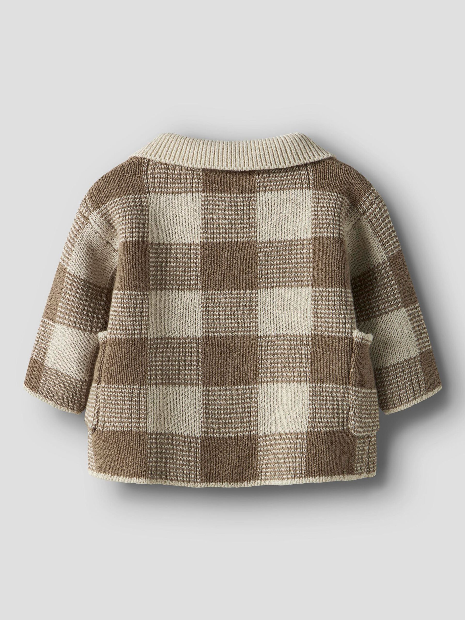 Carousel image - COUPE AMPLE CARDIGAN EN MAILLE, Sepia Tint | 3