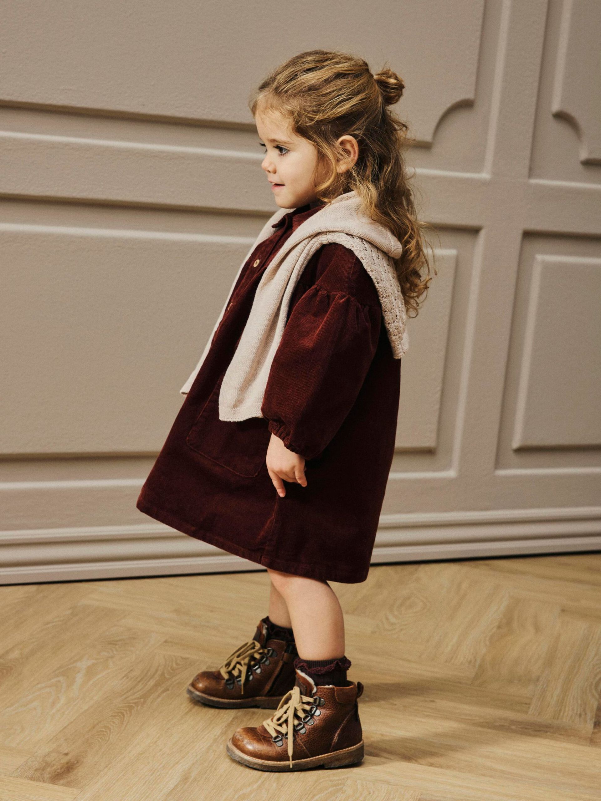 Carousel image - EN CORDUROY ROBE, Hot Chocolate | 2