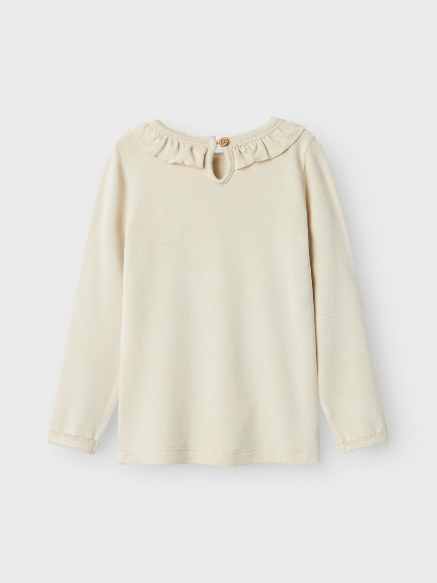 Product carousel image - SLIM FIT TOP MED LANGE ÆRMER, Turtledove | 2