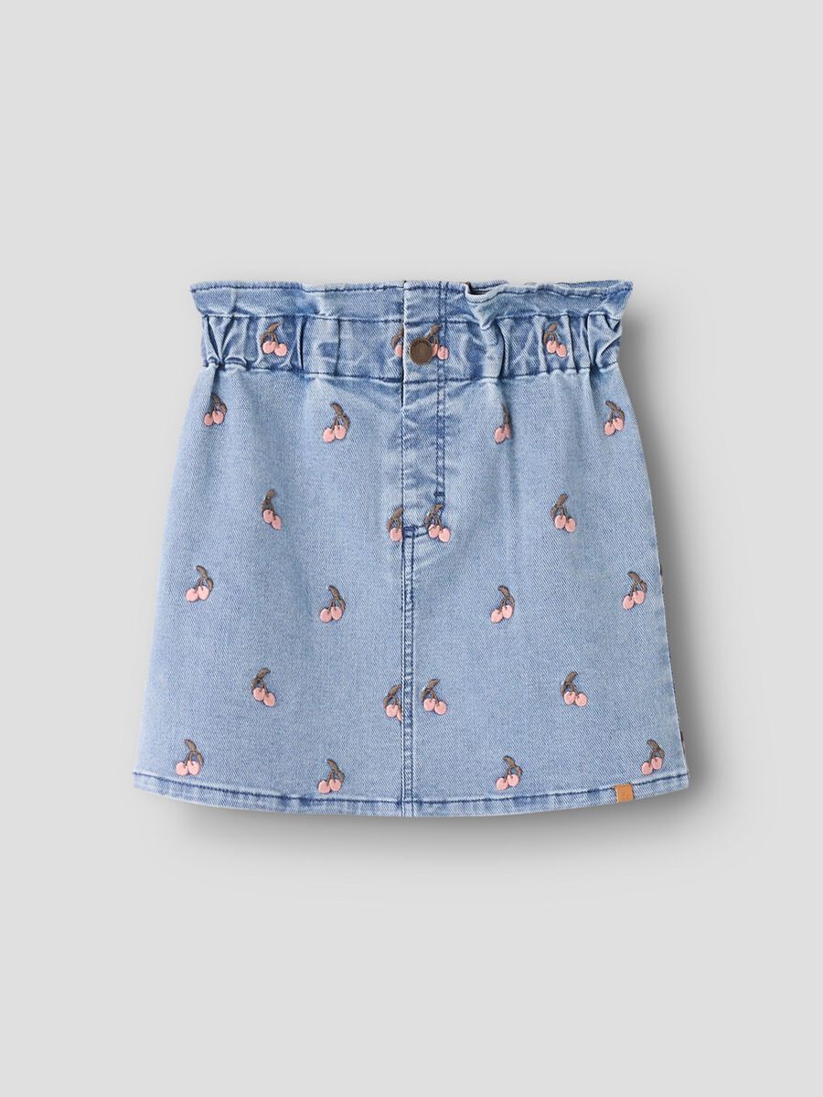 Product carousel image - DENIM SKIRT, Medium Blue Denim | 2
