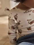 Product image thumbnail - PRINTED ROMPER, Turtledove | 3