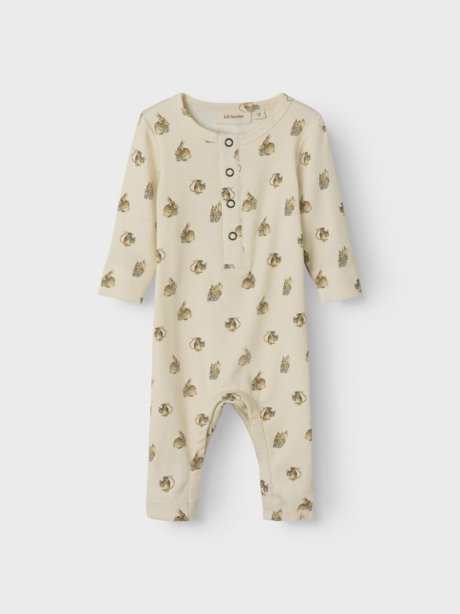 Product carousel image - LONG SLEEVED BODYSUIT, Turtledove | 1