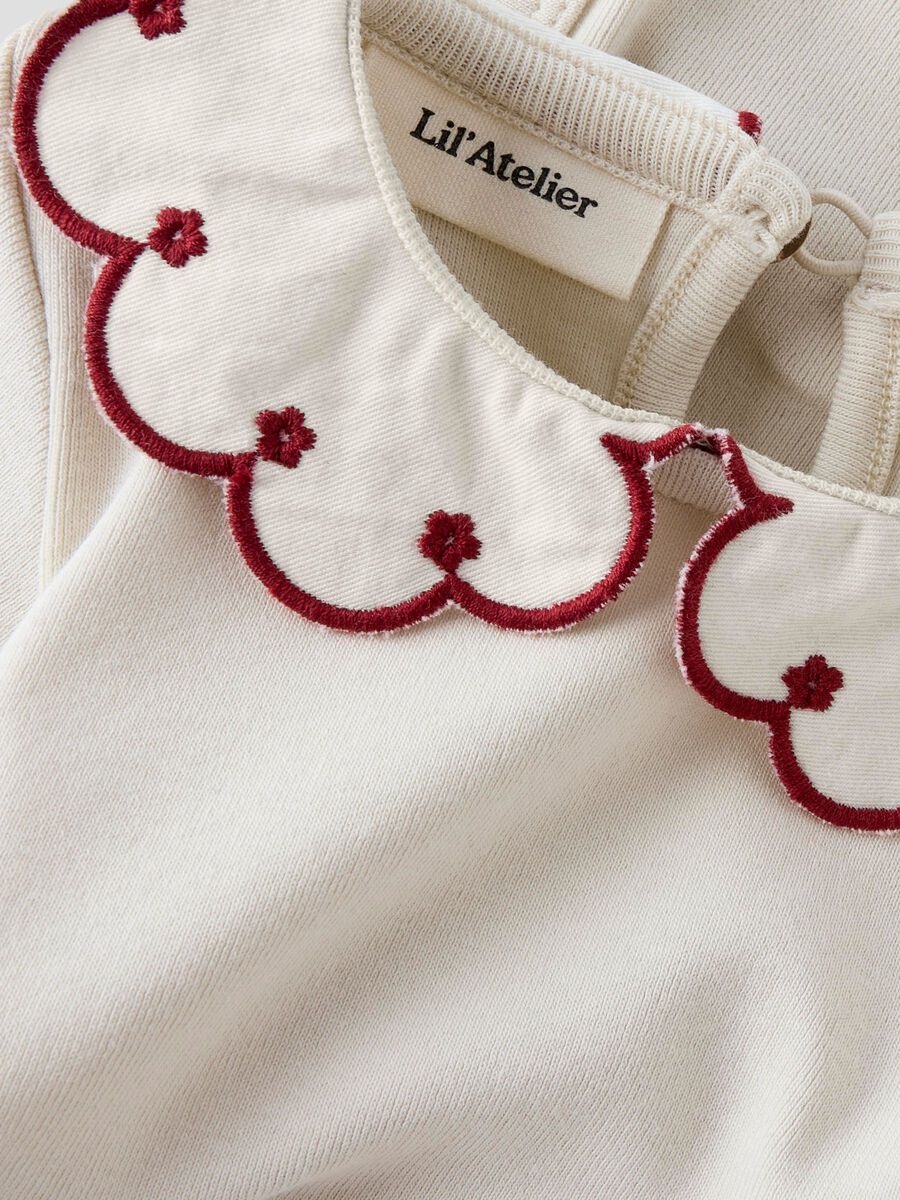 Product carousel image - LONG SLEEVED ROMPER, Turtledove | 3