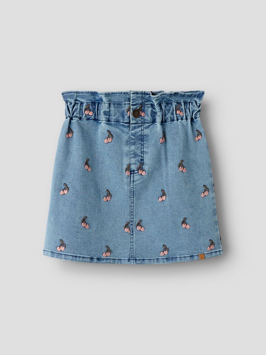 Product carousel image - DENIM SKIRT, Medium Blue Denim | 2