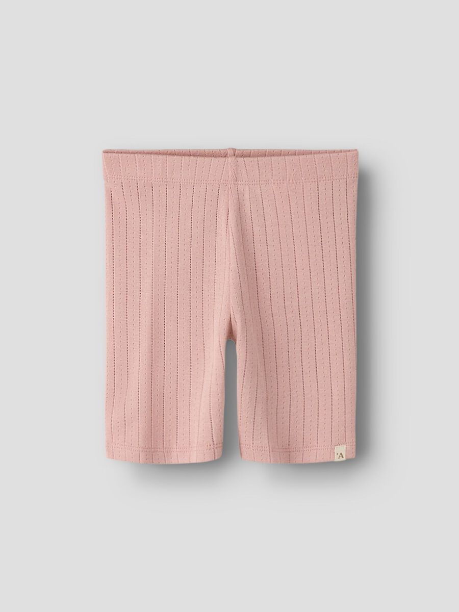 Product carousel image - CICLISTA DE PUNTO ACANALADO SHORTS, Misty Rose | 1