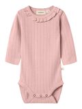 Product image thumbnail - LONG SLEEVED ROMPER, Misty Rose | 6