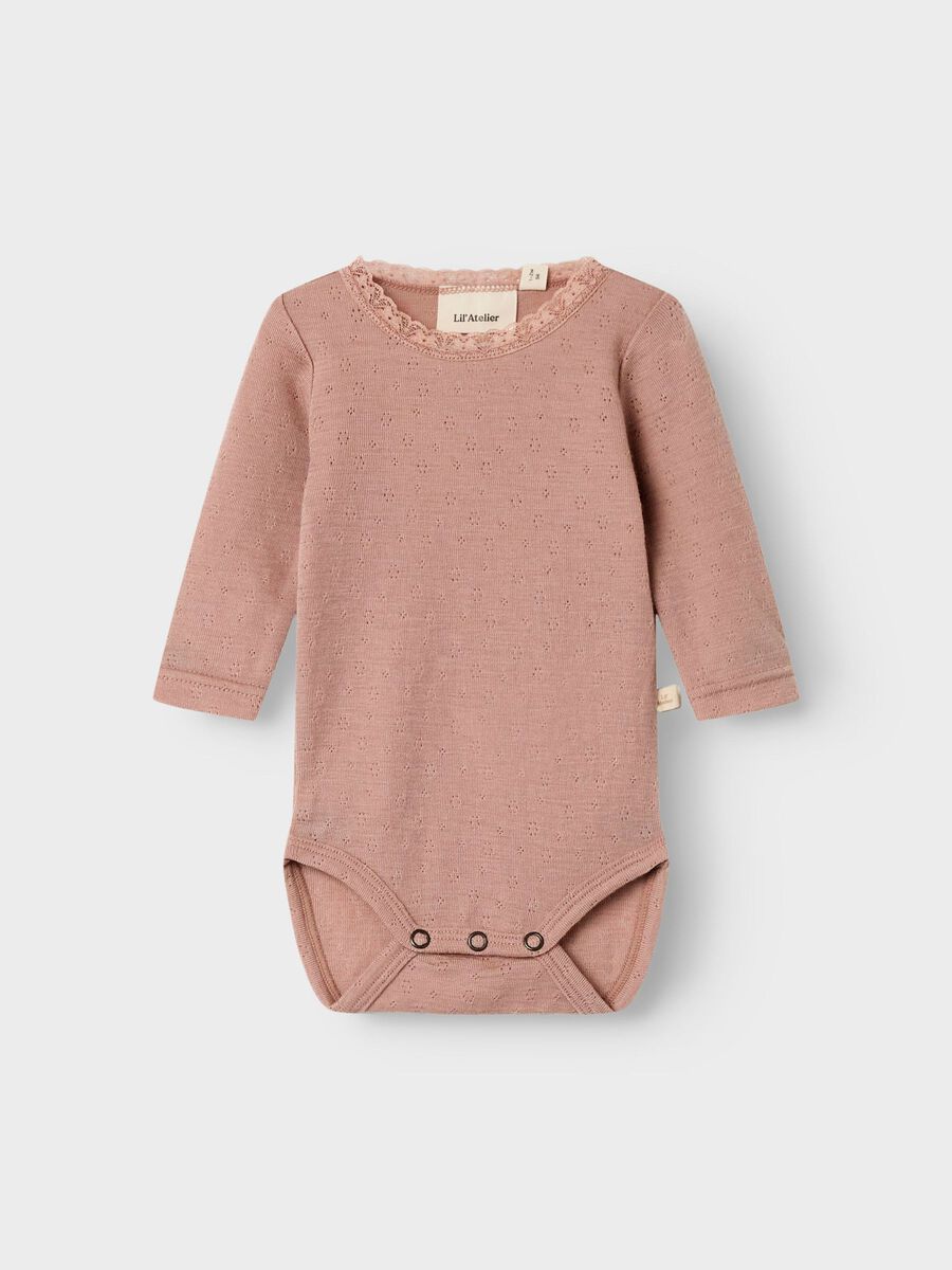 Carousel image - MERINO WOOL ROMPER, Roebuck | 1