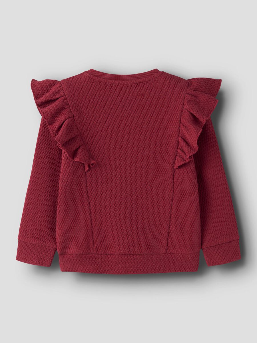 Product carousel image 2 ORGANIC COTTON SWEATSHIRT, Biking Red