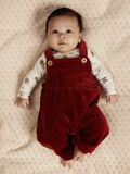 Product image thumbnail - ORGANIC COTTON OVERALLS, Red Dahlia | 2