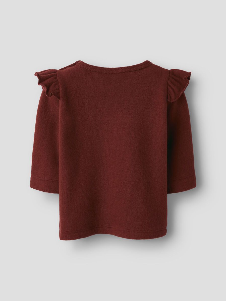 Product carousel image - SLIM FIT LONG SLEEVED TOP, Hot Chocolate | 2