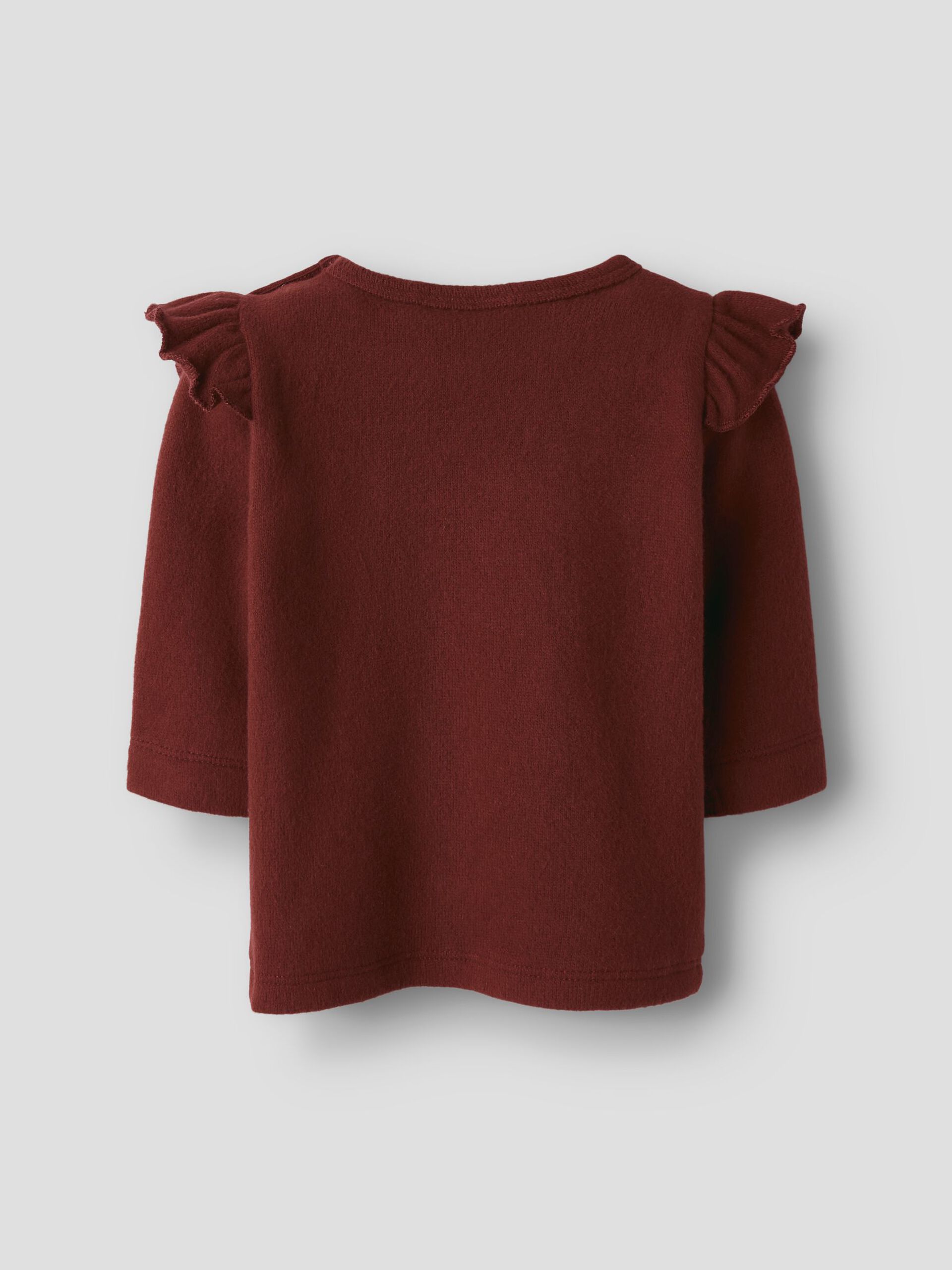 Carousel image - SLIM FIT LONG SLEEVED TOP, Hot Chocolate | 2
