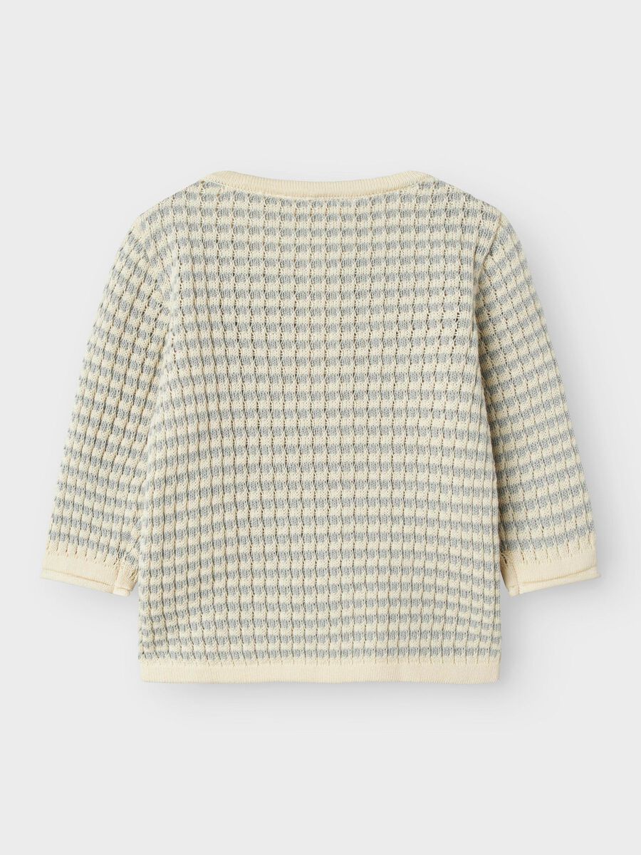 Product carousel image - STRIPED KNITTED PULLOVER, Pigeon | 2