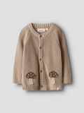 Product image thumbnail - CHAMPIGNONS CARDIGAN EN MAILLE, Oxford Tan | 1
