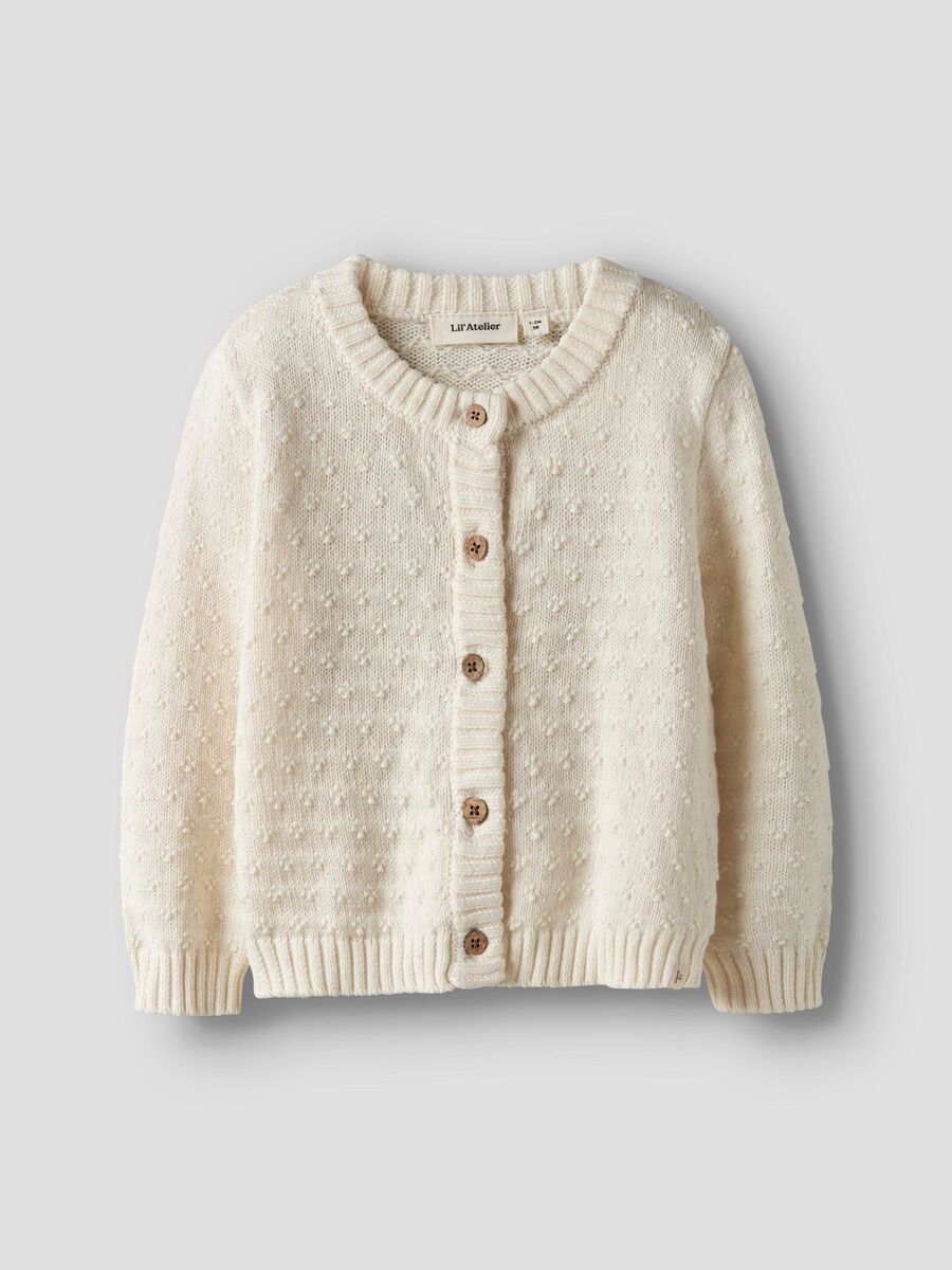 Product carousel image - REGULAR FIT KNITTED CARDIGAN, Turtledove | 1