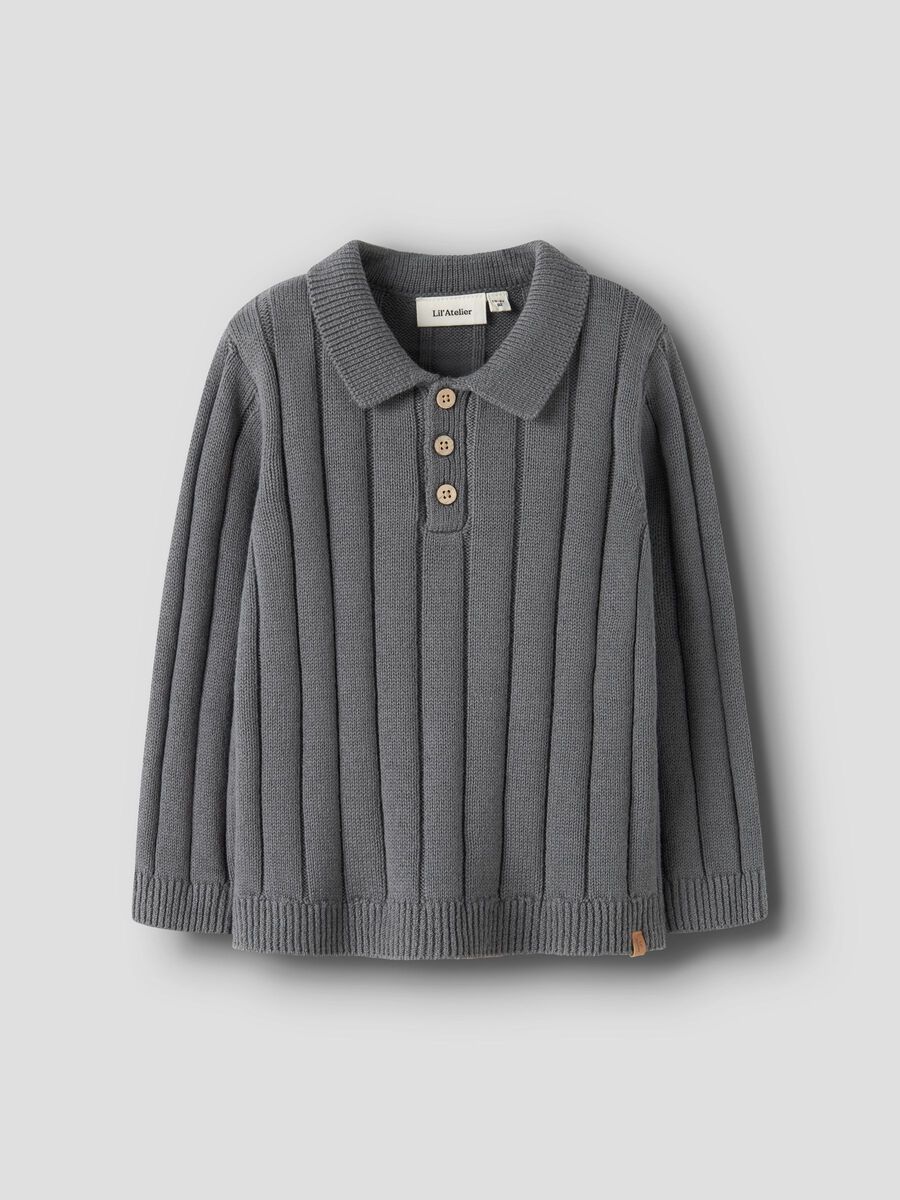 Product carousel image 1 POLO EN MAILLE PULLOVER, Poppy Seed