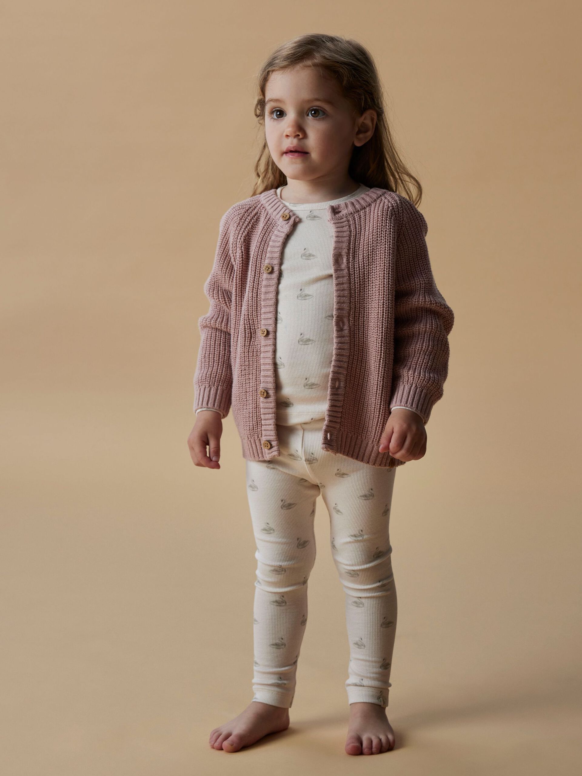 Carousel image - SLIM FIT TOP MET LANGE MOUWEN, Pastel Parchment | 2