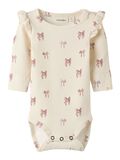 Product image thumbnail - LONG SLEEVED ROMPER, Turtledove | 4
