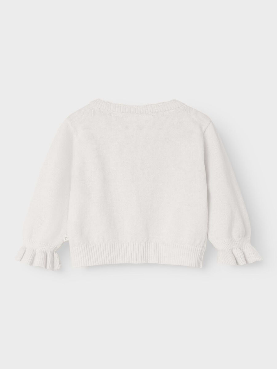 Product carousel image - SHORT KNITTED CARDIGAN, Coconut Milk | 2