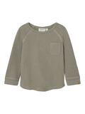 Product image thumbnail - ORGANIC COTTON LONG SLEEVED TOP, Dried Sage | 4
