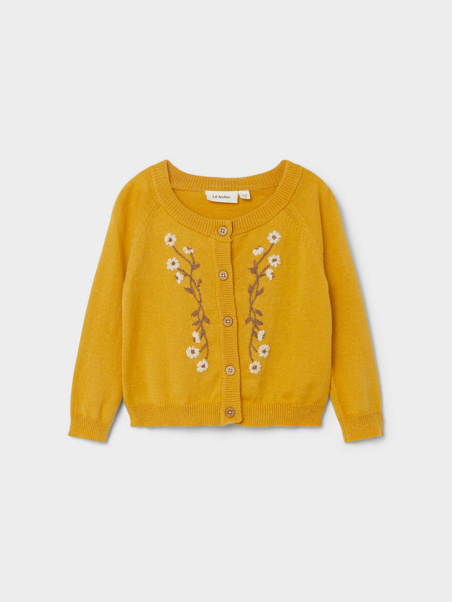 Product carousel image 1 BESTICKTER STRICKJACKE, Amber Gold